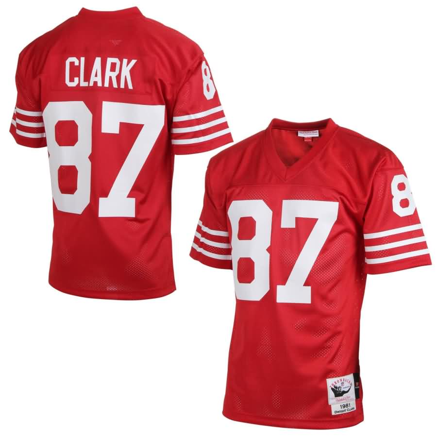 Dwight Clark San Francisco 49ers Mitchell & Ness Authentic Throwback Jersey - Scarlet