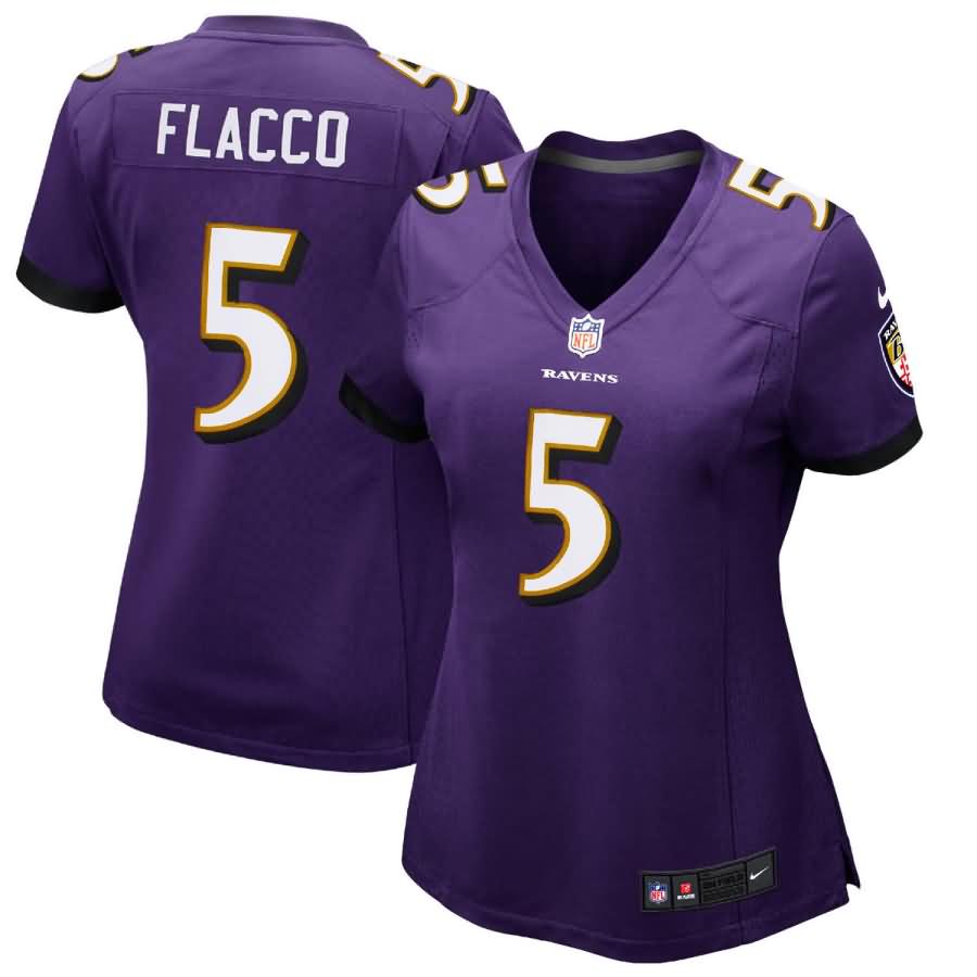 Joe Flacco Baltimore Ravens Nike Women's Limited Jersey - Purple  -