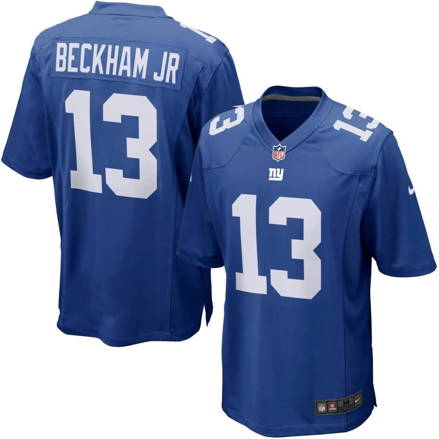 Odell Beckham Jr New York Giants Nike Game Jersey - Royal Blue