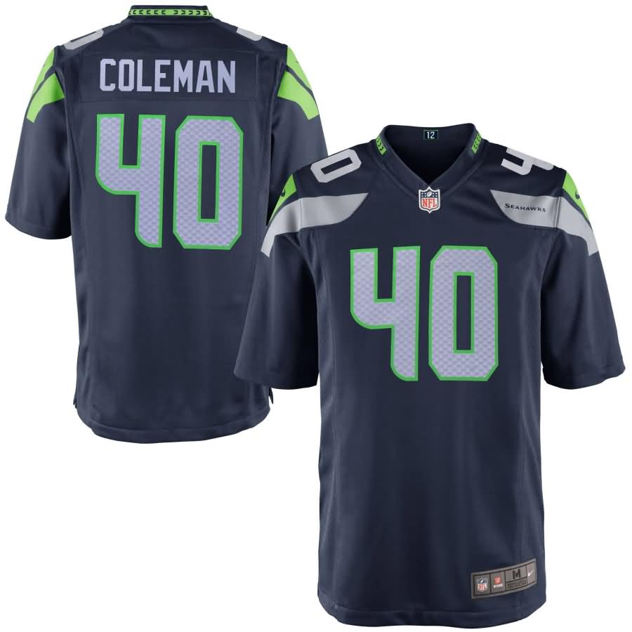 Derrick Coleman Seattle Seahawks Nike Game Jersey - College Navy