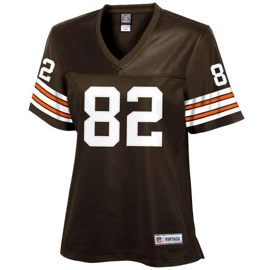 Ozzie Newsome Cleveland Browns Historic Logo Women's Retired Player Jersey - Brown