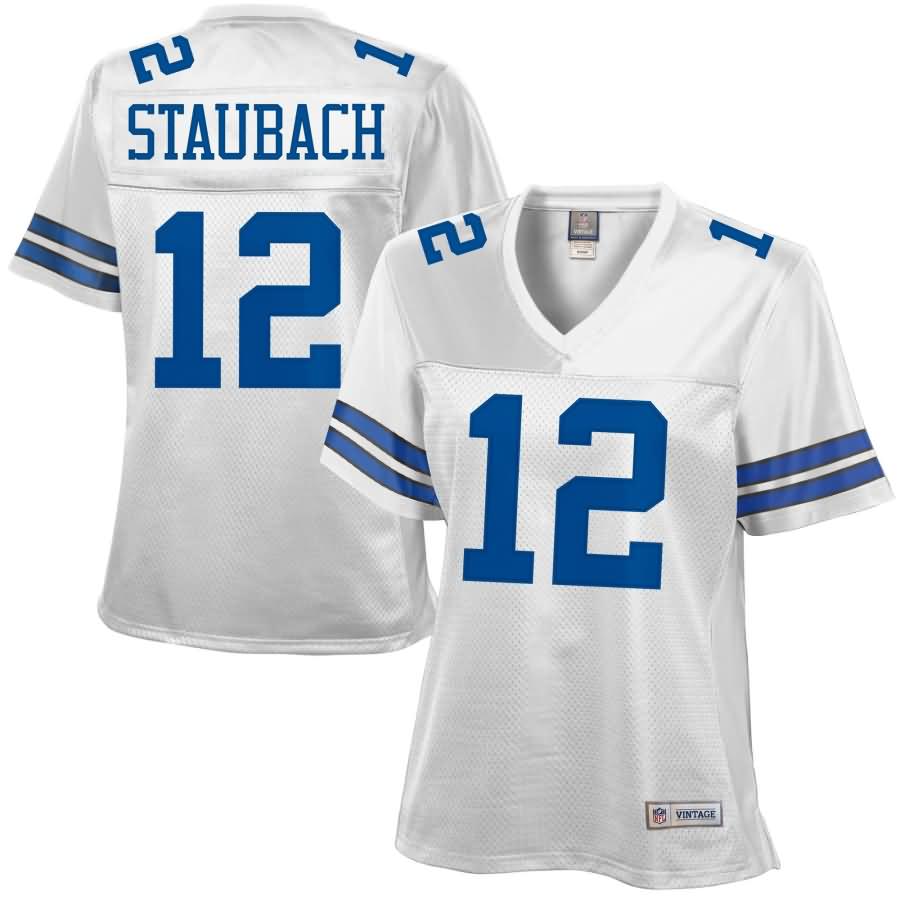 Roger Staubach Dallas Cowboys Women's Retired Player Jersey - White