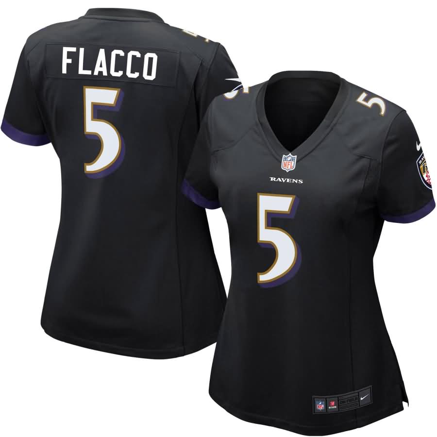 Joe Flacco Baltimore Ravens Nike Women's Game Jersey - Black