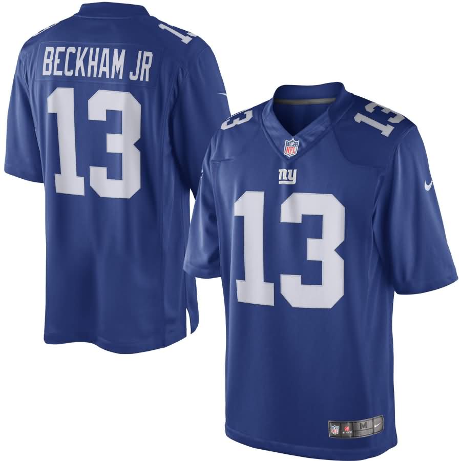 Odell Beckham Jr. New York Giants Nike Limited Jersey - Royal Blue