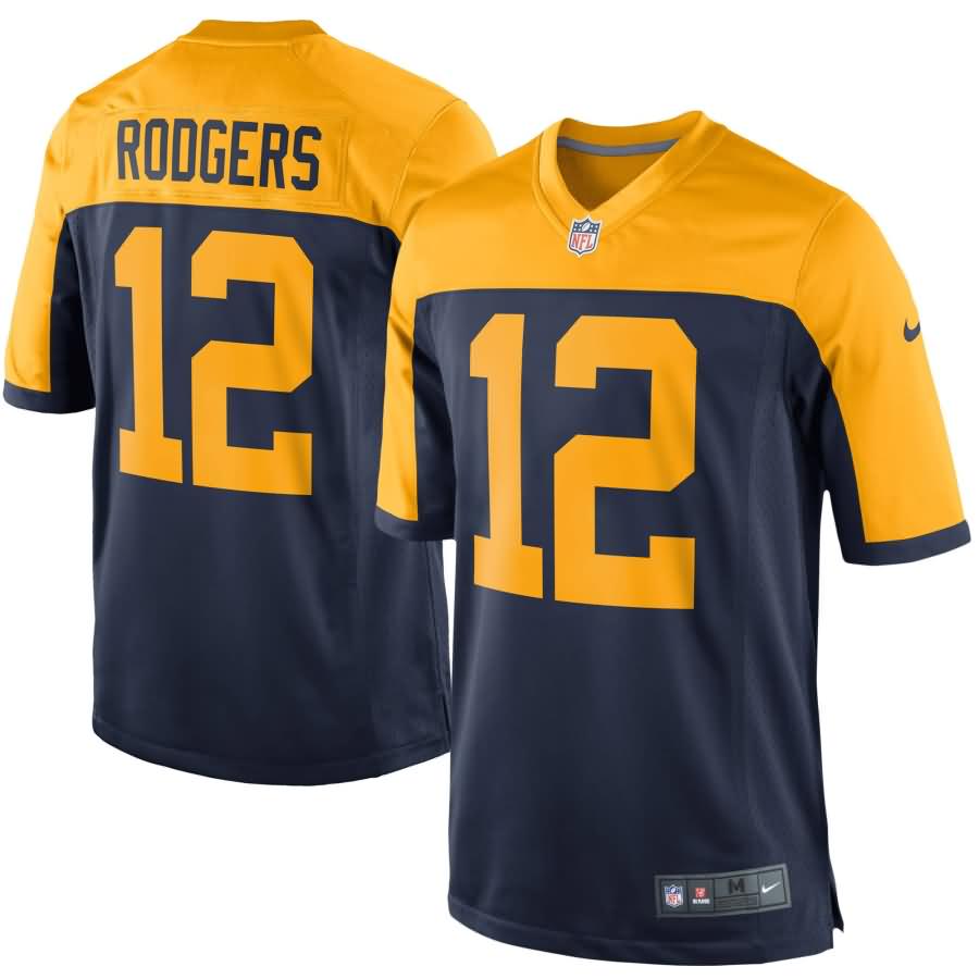 Aaron Rodgers Green Bay Packers Nike Youth Alternate Game Jersey - Navy Blue