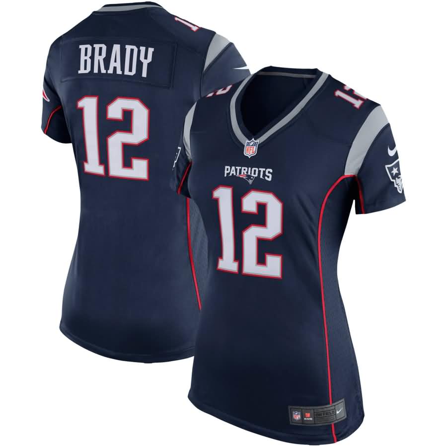 Tom Brady New England Patriots Nike Girls Youth Game Jersey - Navy
