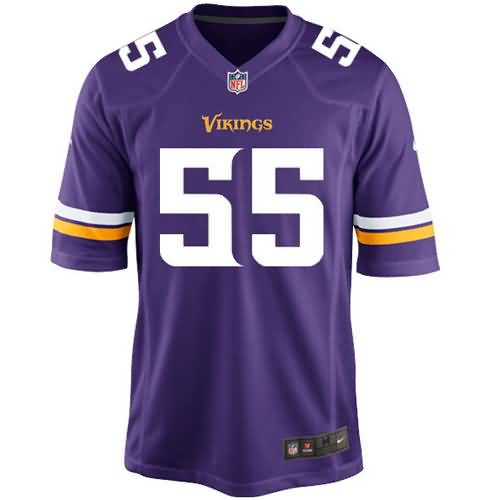 Anthony Barr Minnesota Vikings Youth Nike Team Color Game Jersey - Purple