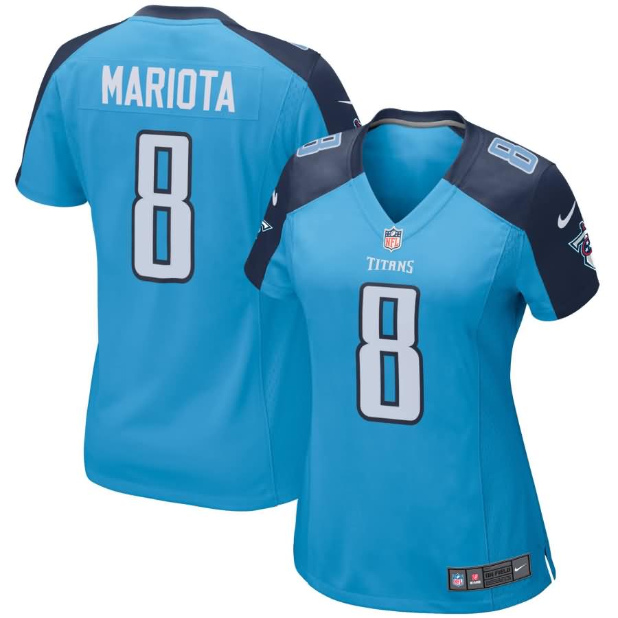 Marcus Mariota Tennessee Titans Nike Women's Alternate Game Jersey - Light Blue