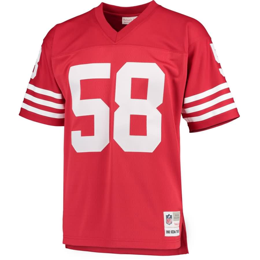 Keena Turner San Francisco 49ers Mitchell & Ness Retired Player Replica Jersey - Scarlet