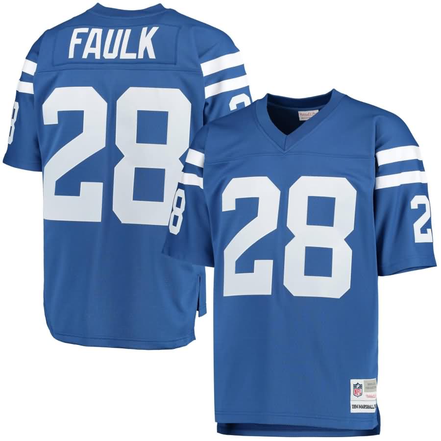 Marshall Faulk Indianapolis Colts Mitchell & Ness Retired Player Replica Jersey - Royal