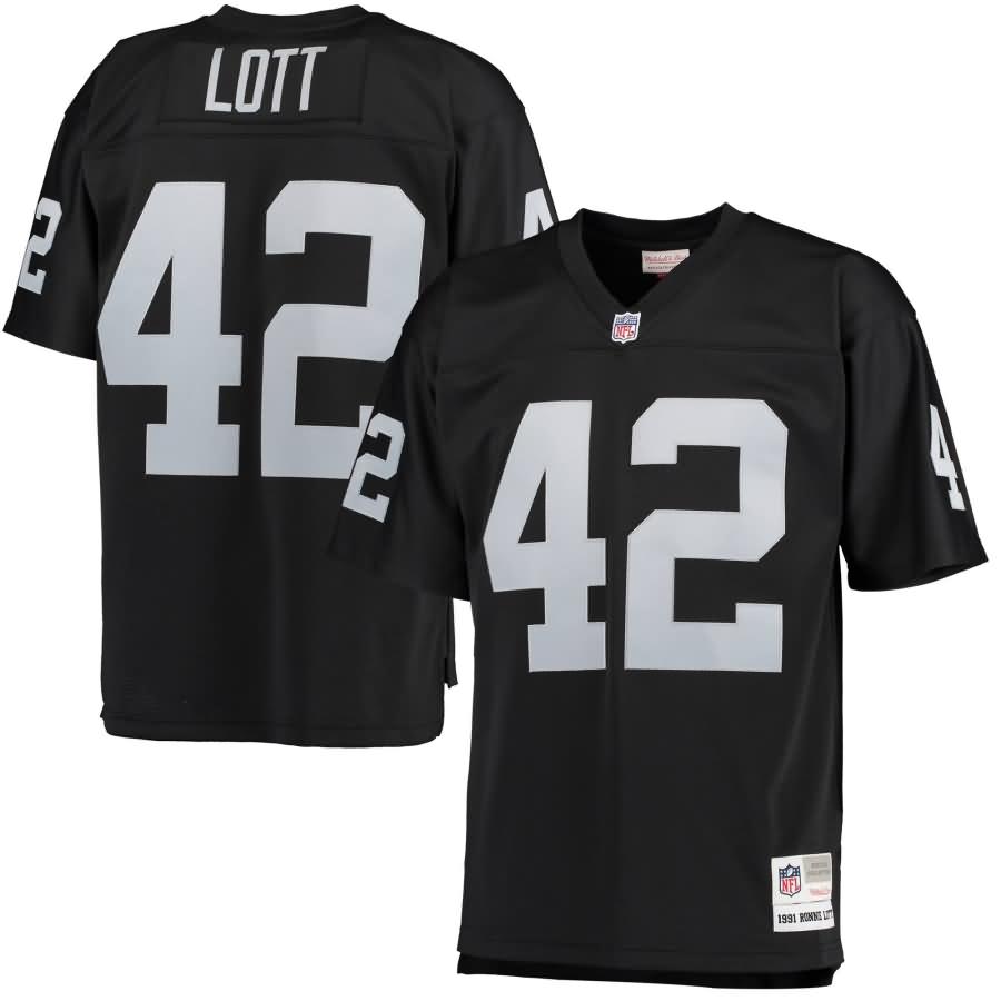 Ronnie Lott Oakland Raiders Mitchell & Ness Retired Player Replica Jersey - Black