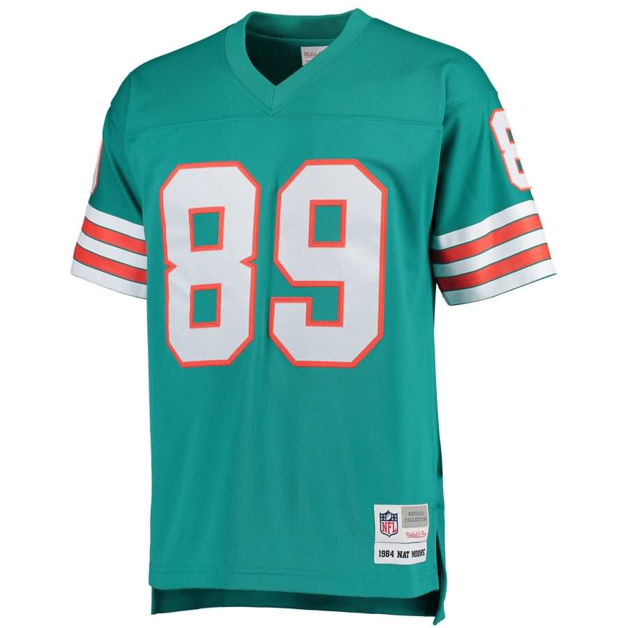 Nat Moore Miami Dolphins Mitchell & Ness Retired Player Replica Jersey - Aqua