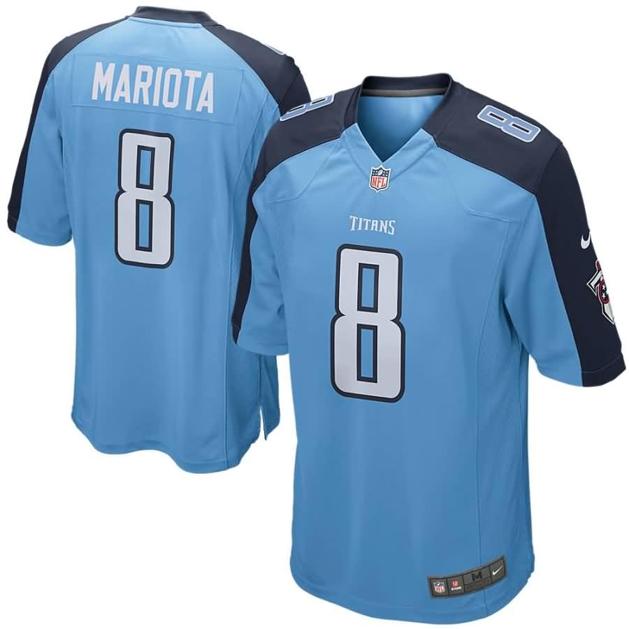 Marcus Mariota Tennessee Titans Nike Youth Game Jersey - Light Blue