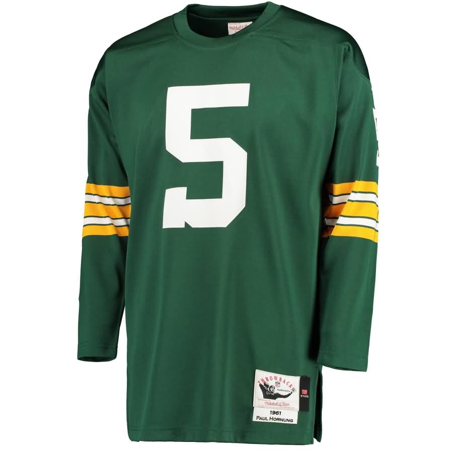 Paul Hornung Green Bay Packers Mitchell & Ness 1961 Throwback Authentic Jersey - Green