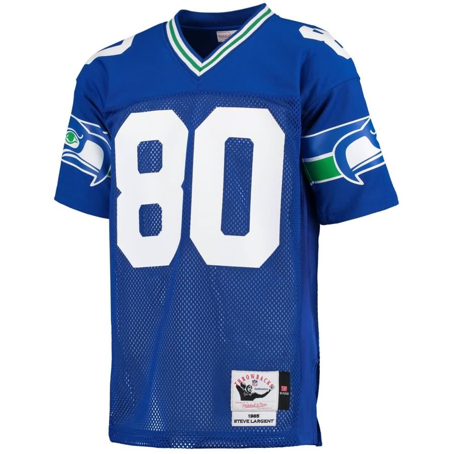 Steve Largent Seattle Seahawks Mitchell & Ness 1985 Throwback Authentic Jersey - Blue
