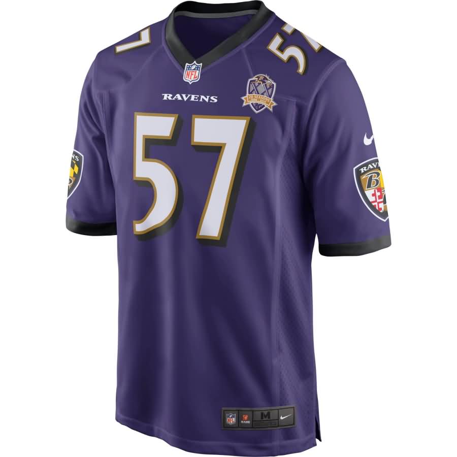 C.J. Mosley Baltimore Ravens Nike Team Game 2015 Patch Jersey - Purple