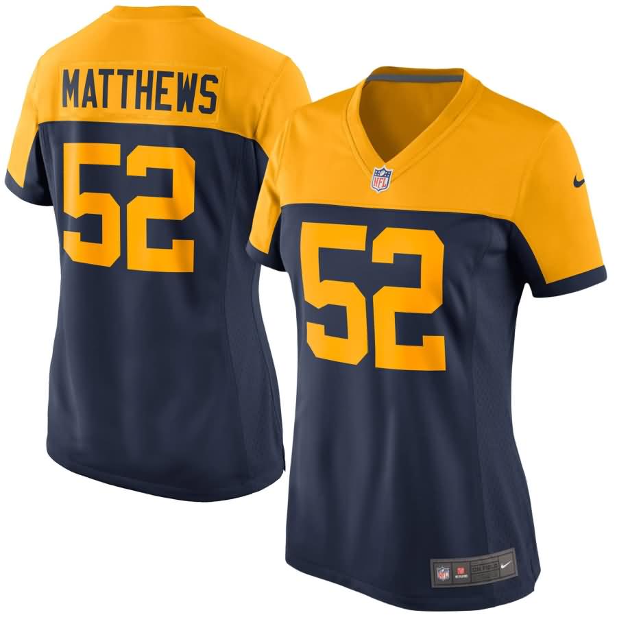 Clay Matthews Green Bay Packers Nike Women's Alternate Game Jersey - Navy