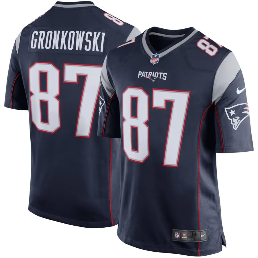 Rob Gronkowski New England Patriots Youth Nike Team Color Game Jersey - Navy Blue