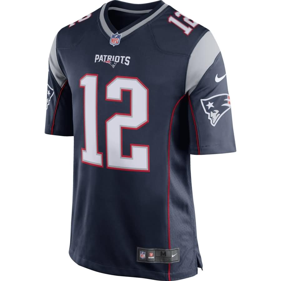 Tom Brady New England Patriots Youth Nike Team Color Game Jersey - Navy Blue