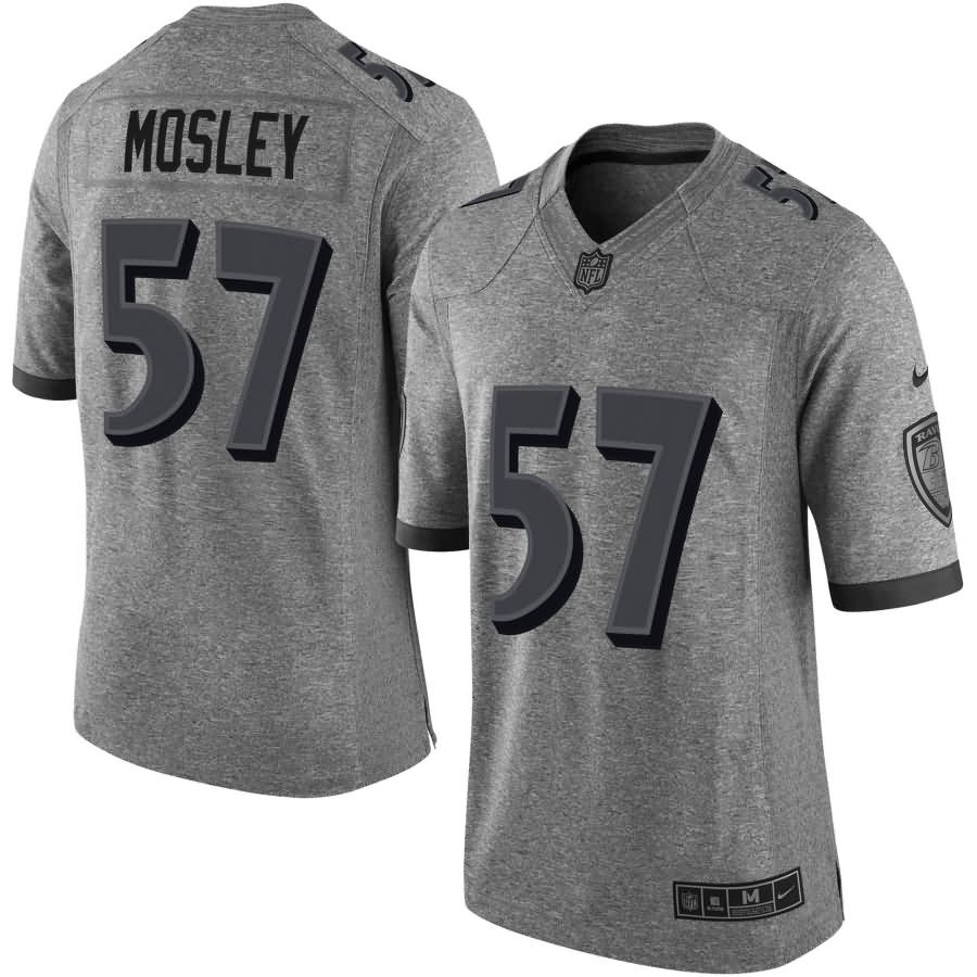 C.J. Mosley Baltimore Ravens Nike Gridiron Gray Limited Jersey - Gray