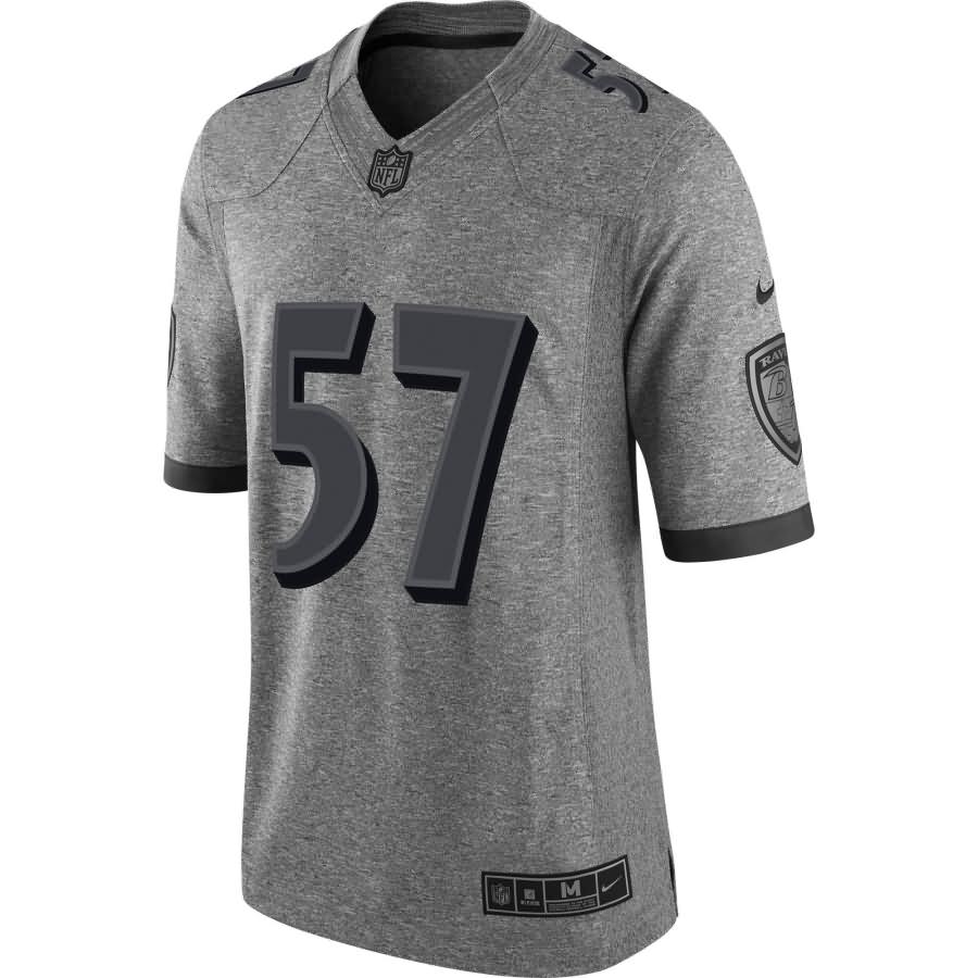 C.J. Mosley Baltimore Ravens Nike Gridiron Gray Limited Jersey - Gray