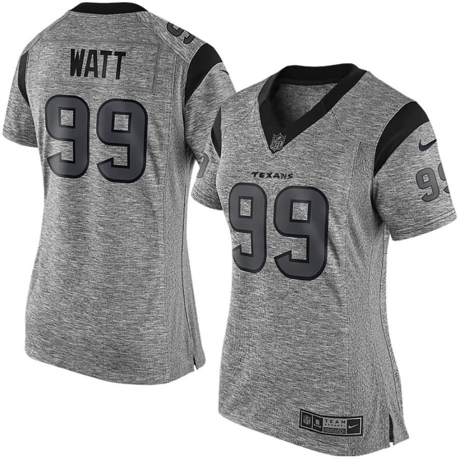 J.J. Watt Houston Texans Nike Women's Gridiron Gray Limited Jersey - Gray