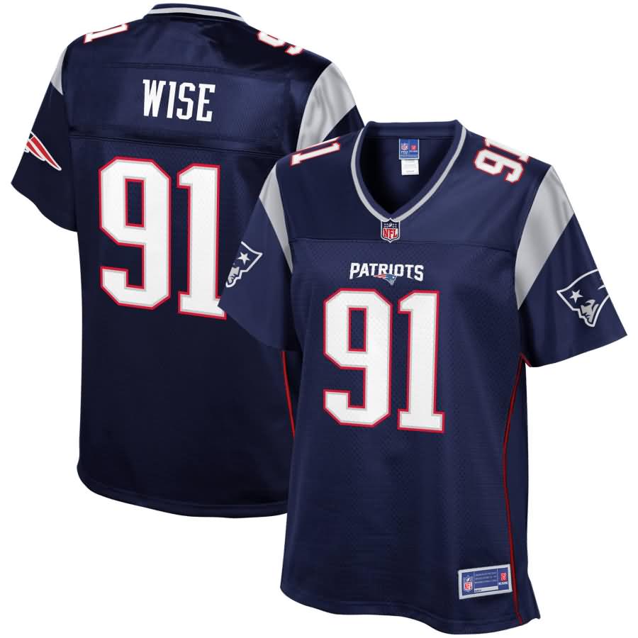 Deatrich Wise New England Patriots NFL Pro Line Women's Player Jersey - Navy