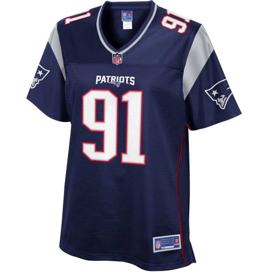 Deatrich Wise New England Patriots NFL Pro Line Women's Player Jersey - Navy