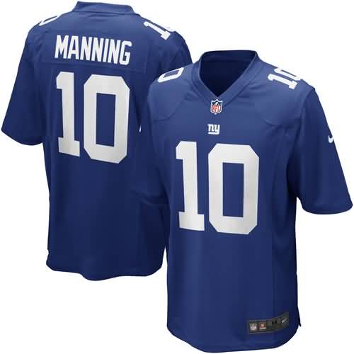 Eli Manning New York Giants Nike Youth Team Color Game Jersey - Royal Blue
