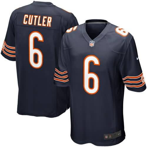 Jay Cutler Chicago Bears Nike Game Jersey - Navy Blue
