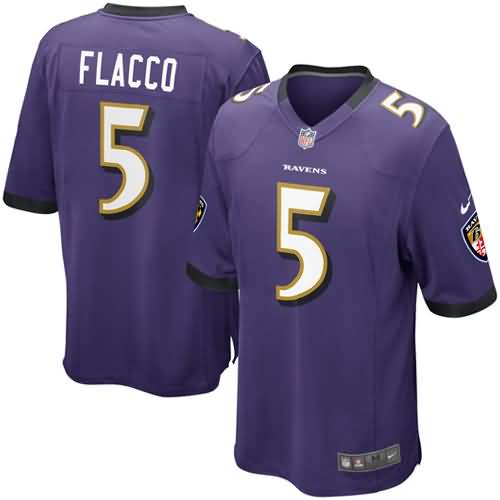 Joe Flacco Baltimore Ravens Nike Game Jersey - Purple