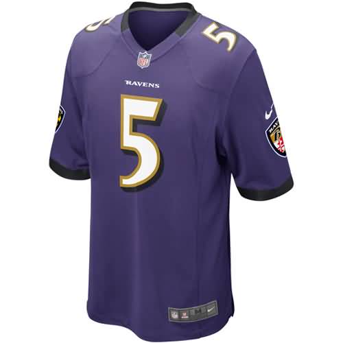 Joe Flacco Baltimore Ravens Nike Game Jersey - Purple