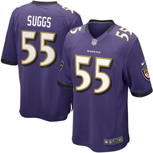 Terrell Suggs Baltimore Ravens Nike Game Jersey - Purple
