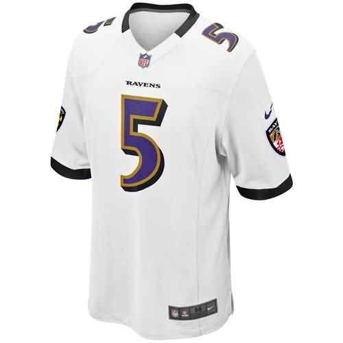 Joe Flacco Baltimore Ravens Nike Game Jersey - White