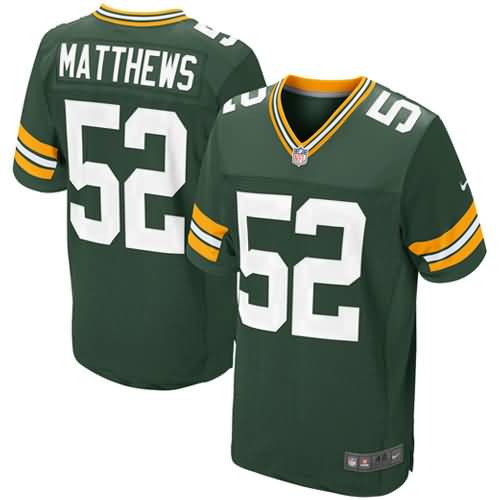 Clay Matthews Green Bay Packers Nike Elite Jersey - Green