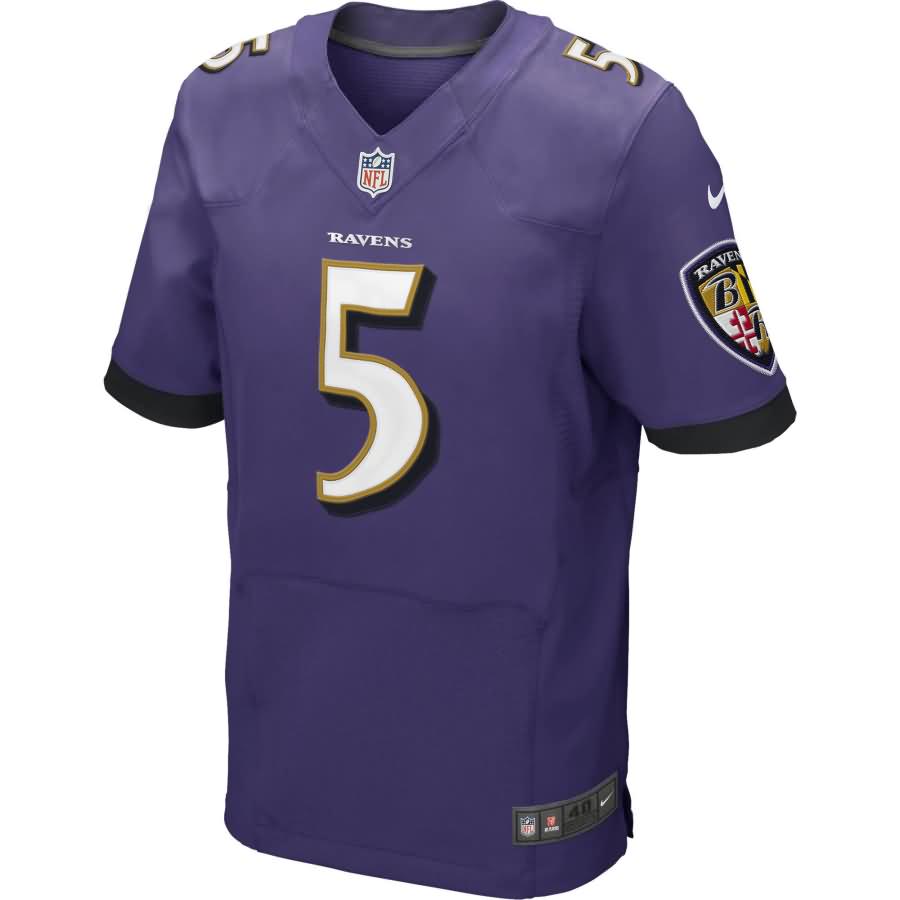 Joe Flacco Baltimore Ravens Nike Elite Jersey - Purple