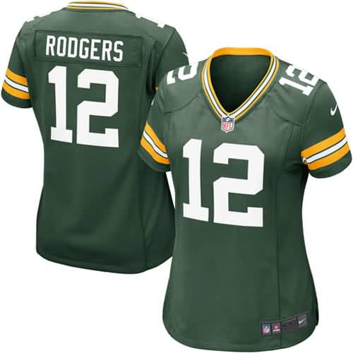 Aaron Rodgers Green Bay Packers Nike Women's Game Jersey - Green