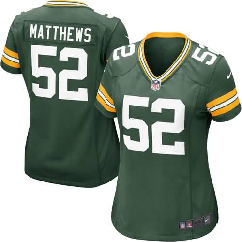 Clay Matthews Green Bay Packers Nike Women's Game Jersey - Green