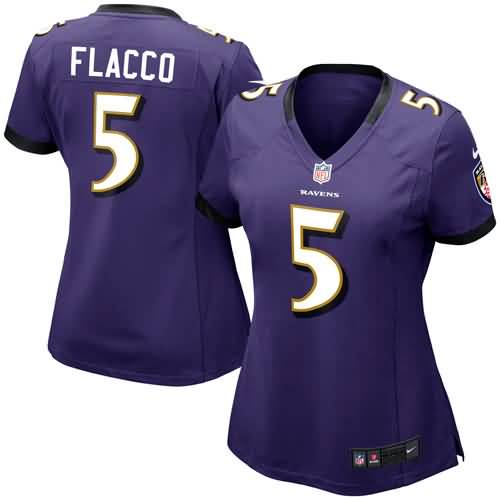 Joe Flacco Baltimore Ravens Nike Women's Game Jersey - Purple