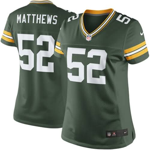 Clay Matthews Green Bay Packers Nike Women's Limited Jersey - Green