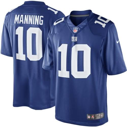 Eli Manning New York Giants Nike Team Color Limited Jersey - Royal Blue