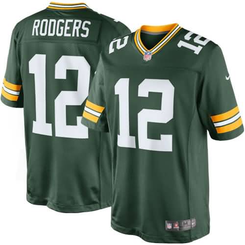 Aaron Rodgers Green Bay Packers Nike Team Color Limited Jersey - Green