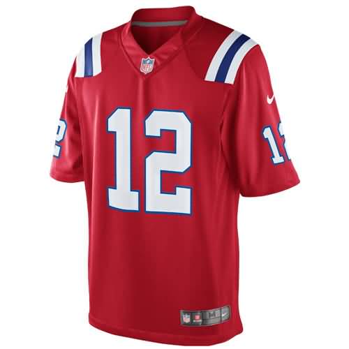 Tom Brady New England Patriots Nike Alternate Limited Jersey - Red
