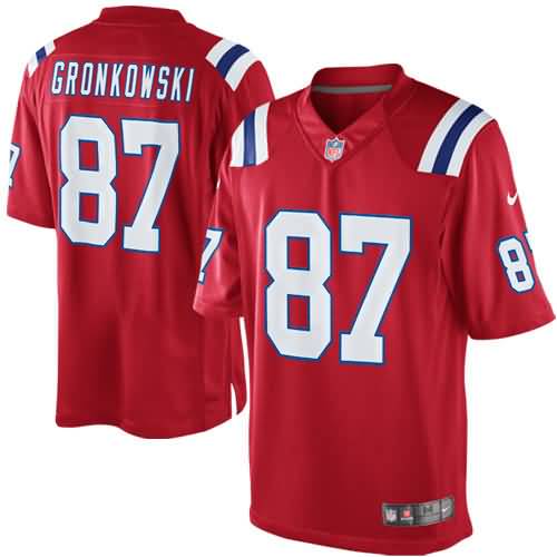 Rob Gronkowski New England Patriots Nike Alternate Limited Jersey - Red