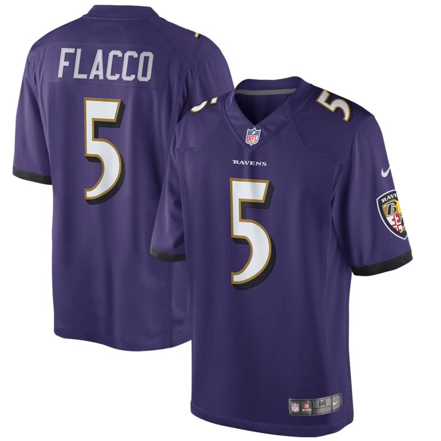 Joe Flacco Baltimore Ravens Nike Limited Jersey - Purple