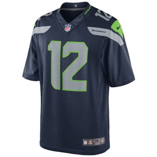 12s Seattle Seahawks Nike Team Color Limited Jersey - College Navy