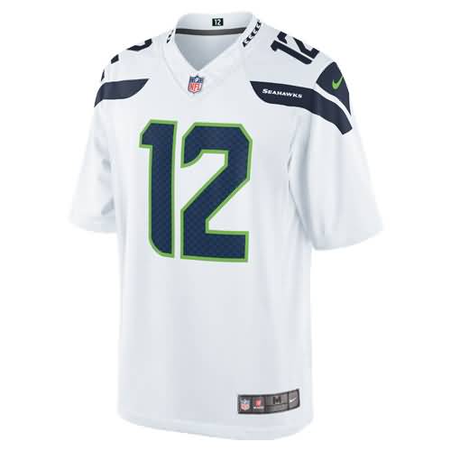 12s Seattle Seahawks Nike Limited Jersey - White