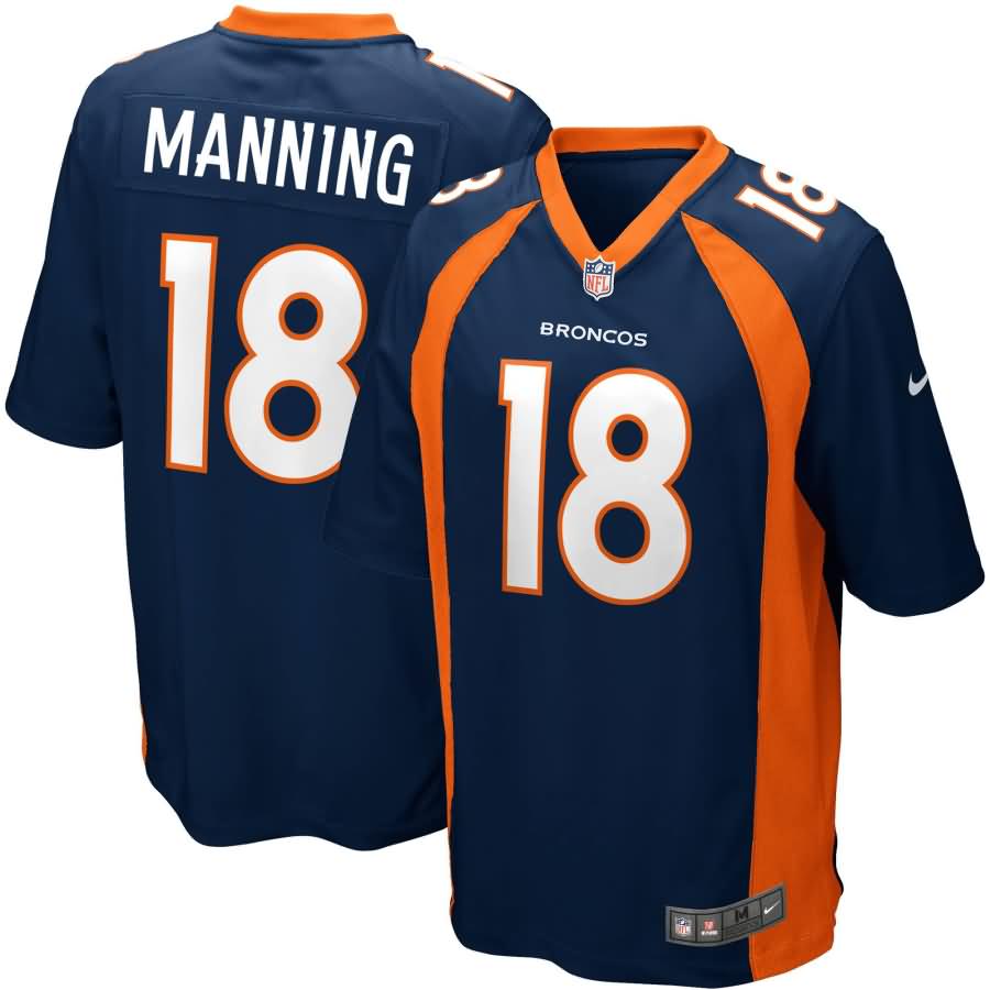 Peyton Manning Denver Broncos Nike Youth Alternate Game Jersey - Navy Blue