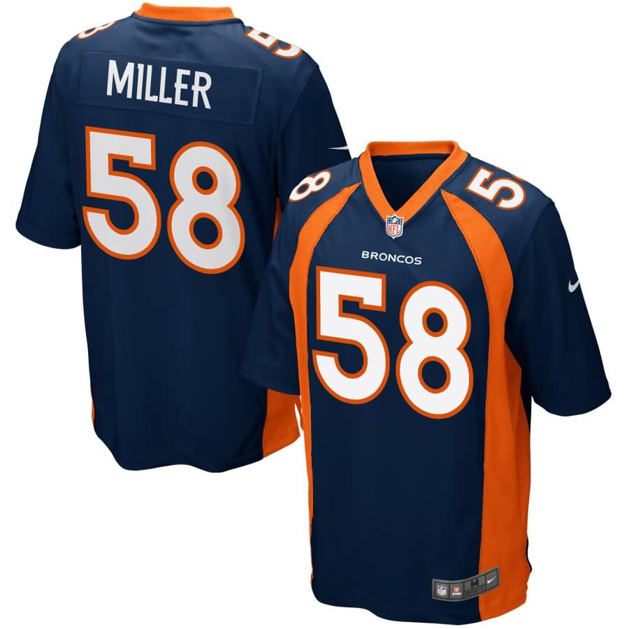 Von Miller Denver Broncos Nike Youth Alternate Game Jersey - Navy Blue