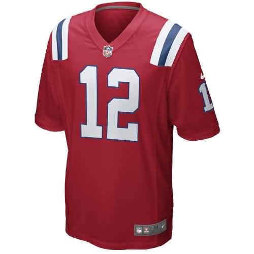 Tom Brady New England Patriots Nike Youth Alternate Game Jersey - Red